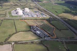 The proposed site of the Avonmouth AD facility, just up the road from New Earth Solution's MBT plant